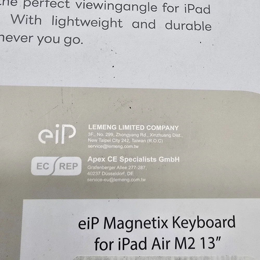 EIP Bluetooth Keyboard Case‎ iPad Air 13